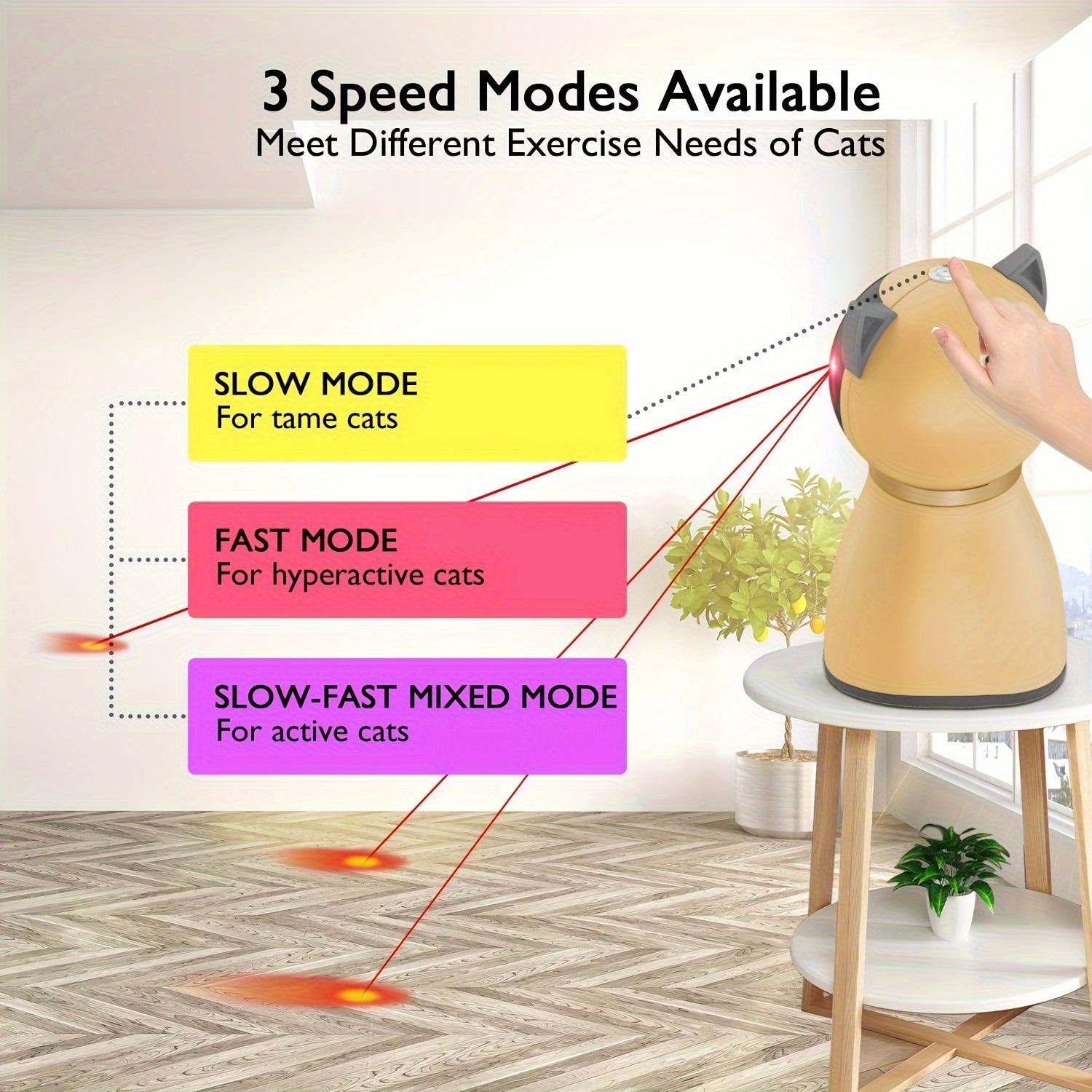 Valonii Automatic Interactive Cat Laser Toy – 2024 Upgrade