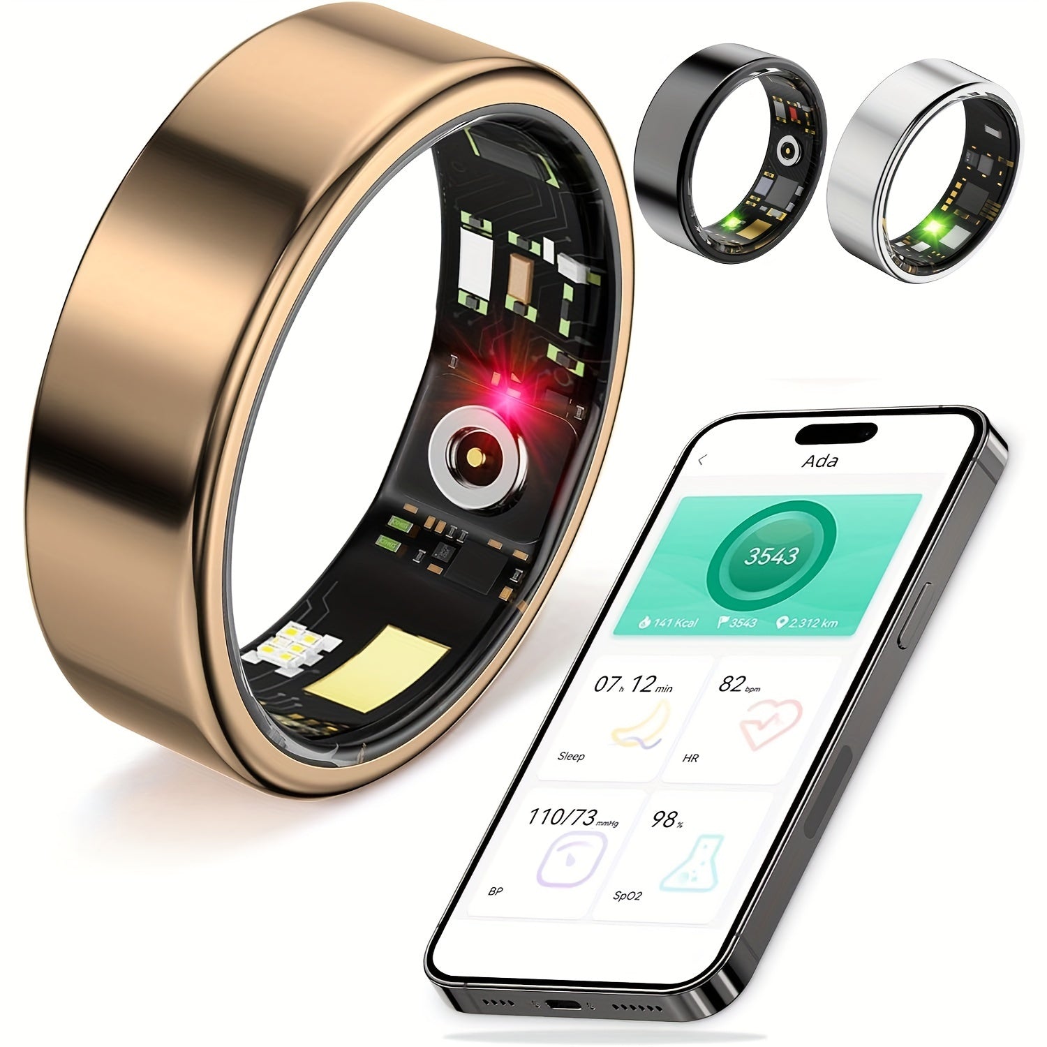 Smart Fitness Ring for Men & Women – Health & Activity Tracker