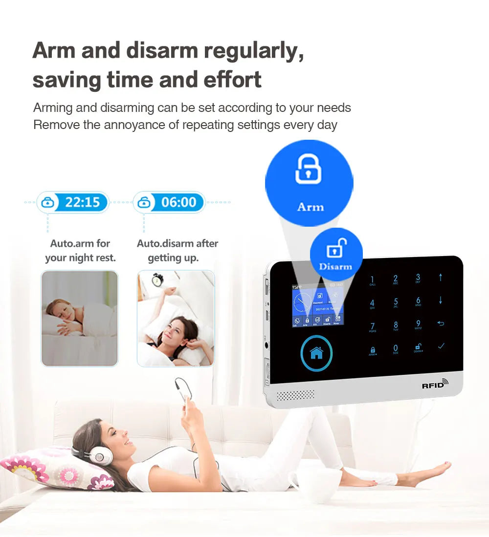 Wireless 4G WiFi Home Security System – No Monthly Fee