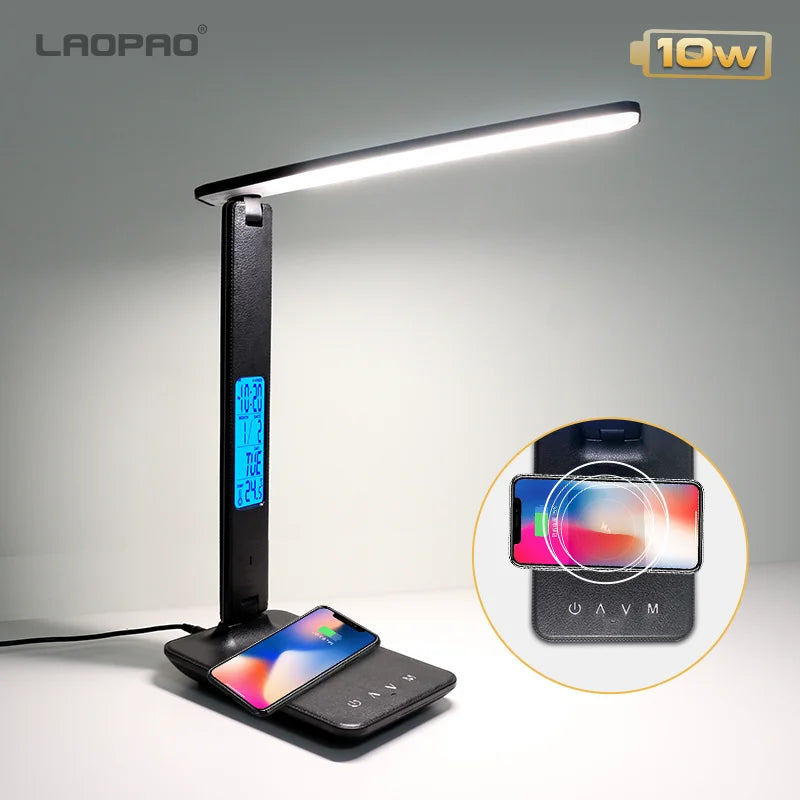 LAOPAO 10W Qi Wireless Charging LED Desk Lamp