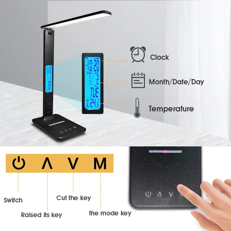 LAOPAO 10W Qi Wireless Charging LED Desk Lamp