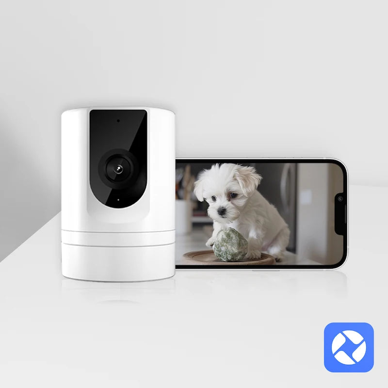 Foldable Indoor Pet Security Camera with Phone App