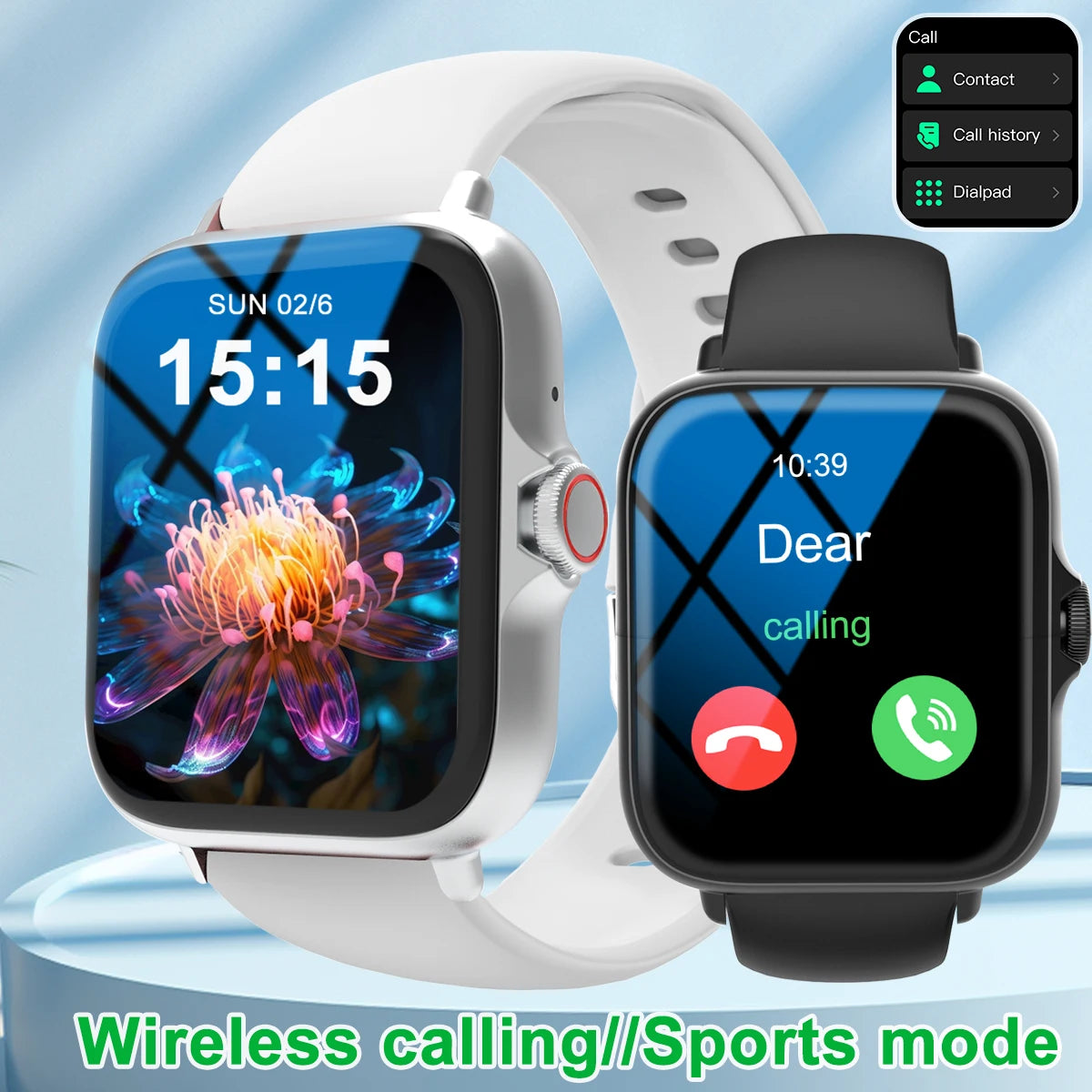 Full Touch Screen Smart Watch with Call & Music Control