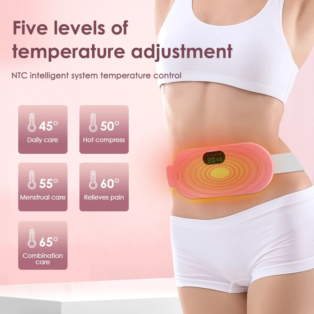 Electric Heating Pad & Vibrator for Menstrual Cramp Relief