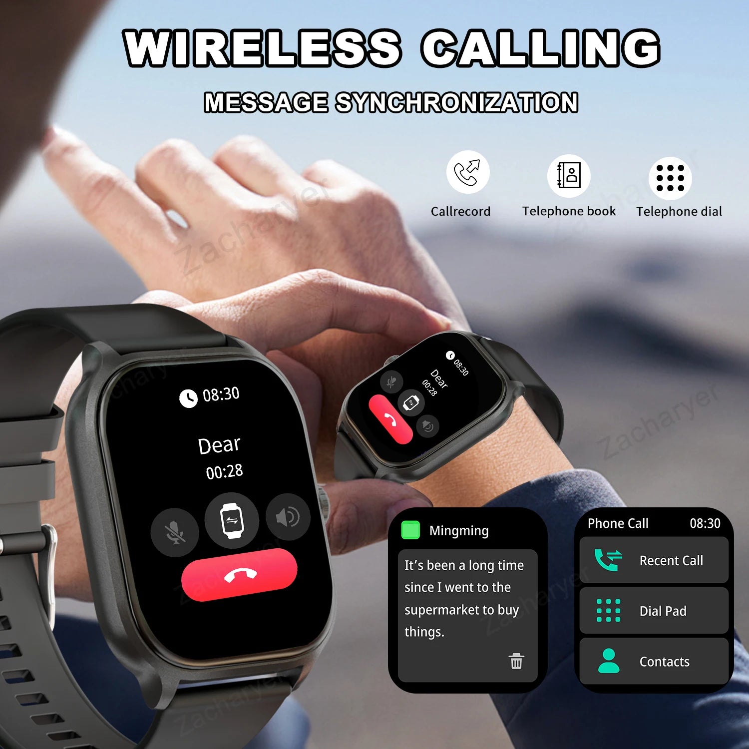 Smart Watch with Wireless Calling & Multi-Sport Modes