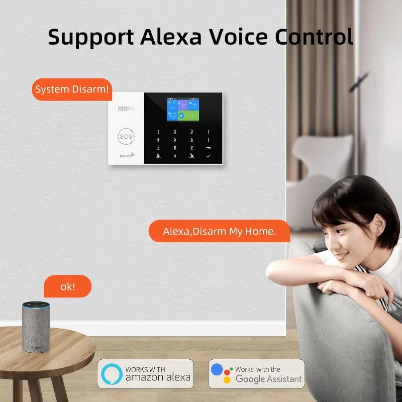 WiFi+GSM/4G Smart Home Alarm Security System Kit