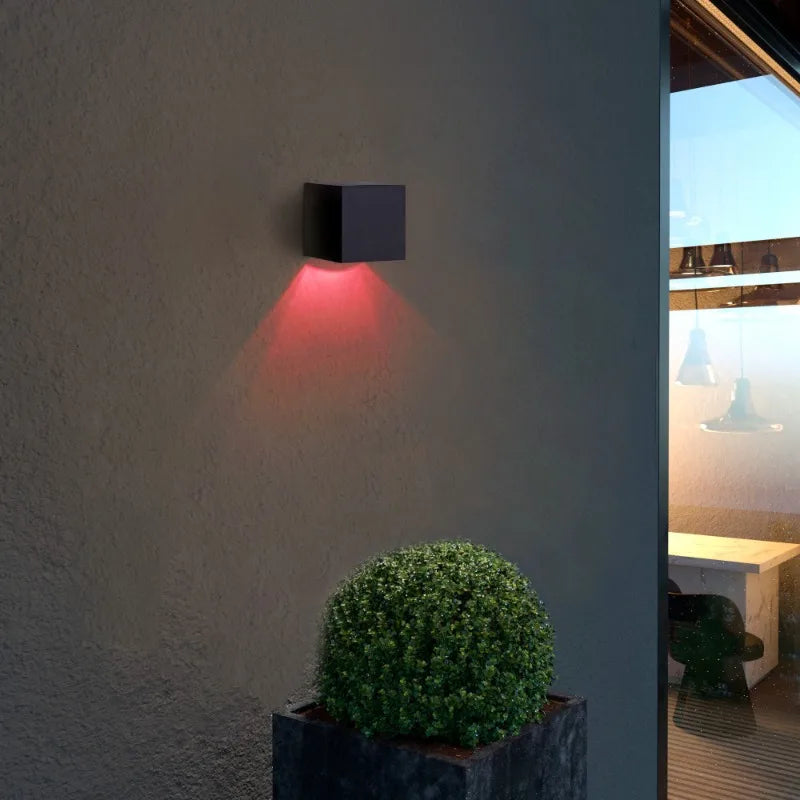 2-Pack Solar RGBW Landscape Wall Lights