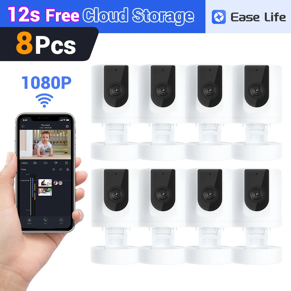 Foldable Indoor Pet Security Camera with Phone App