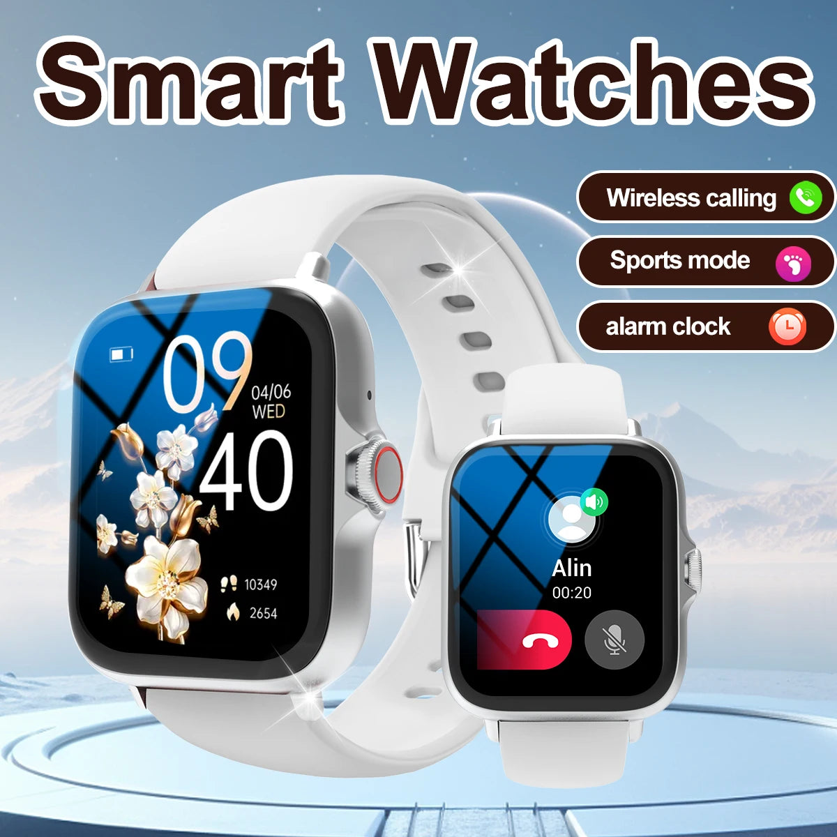 Smart Watch with Call Function & Multi-Sport Modes