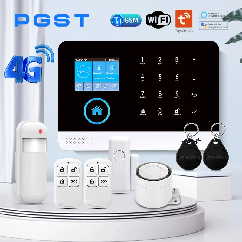 Wireless 4G WiFi Home Security System – No Monthly Fee
