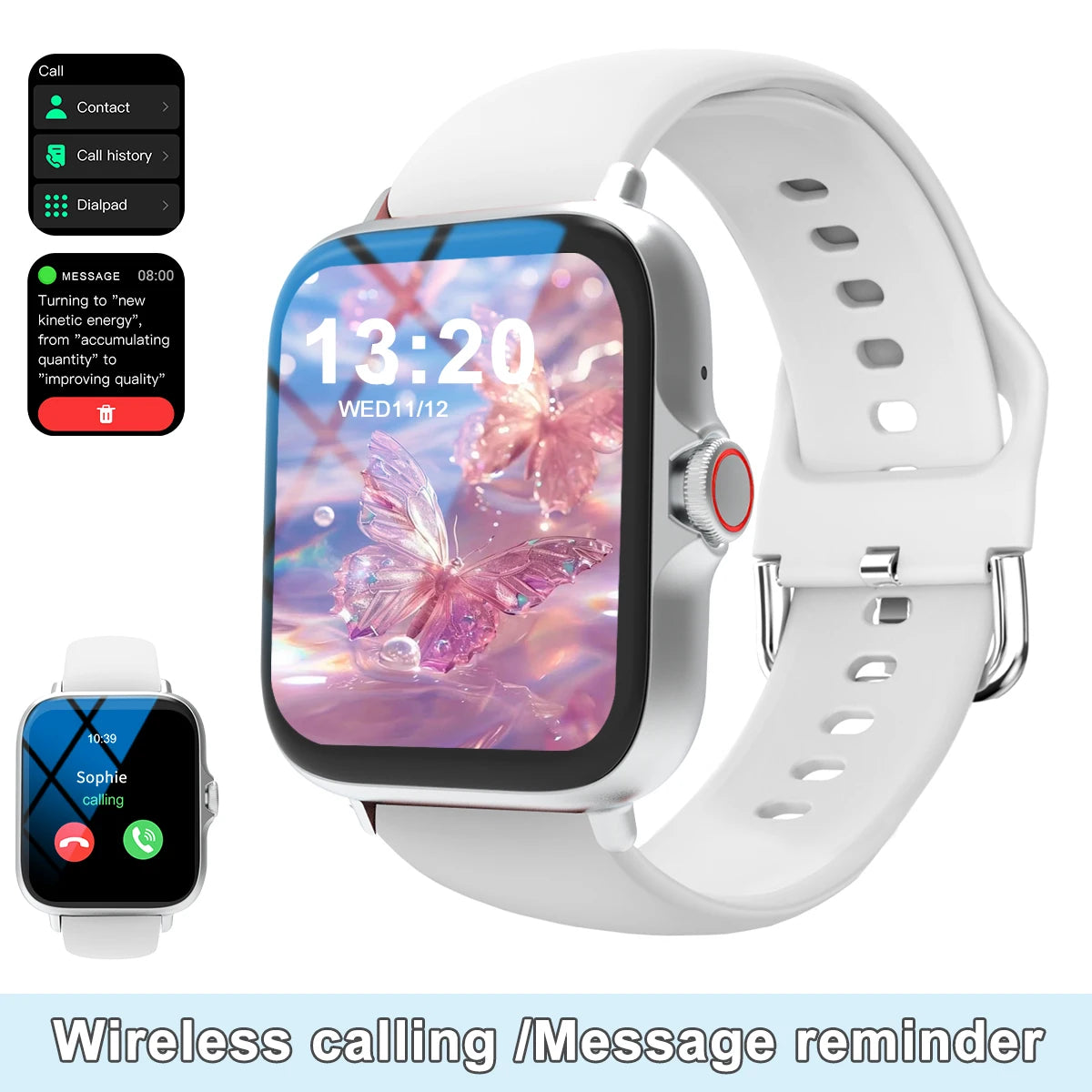 Full Touch Screen Smart Watch with Call & Music Control