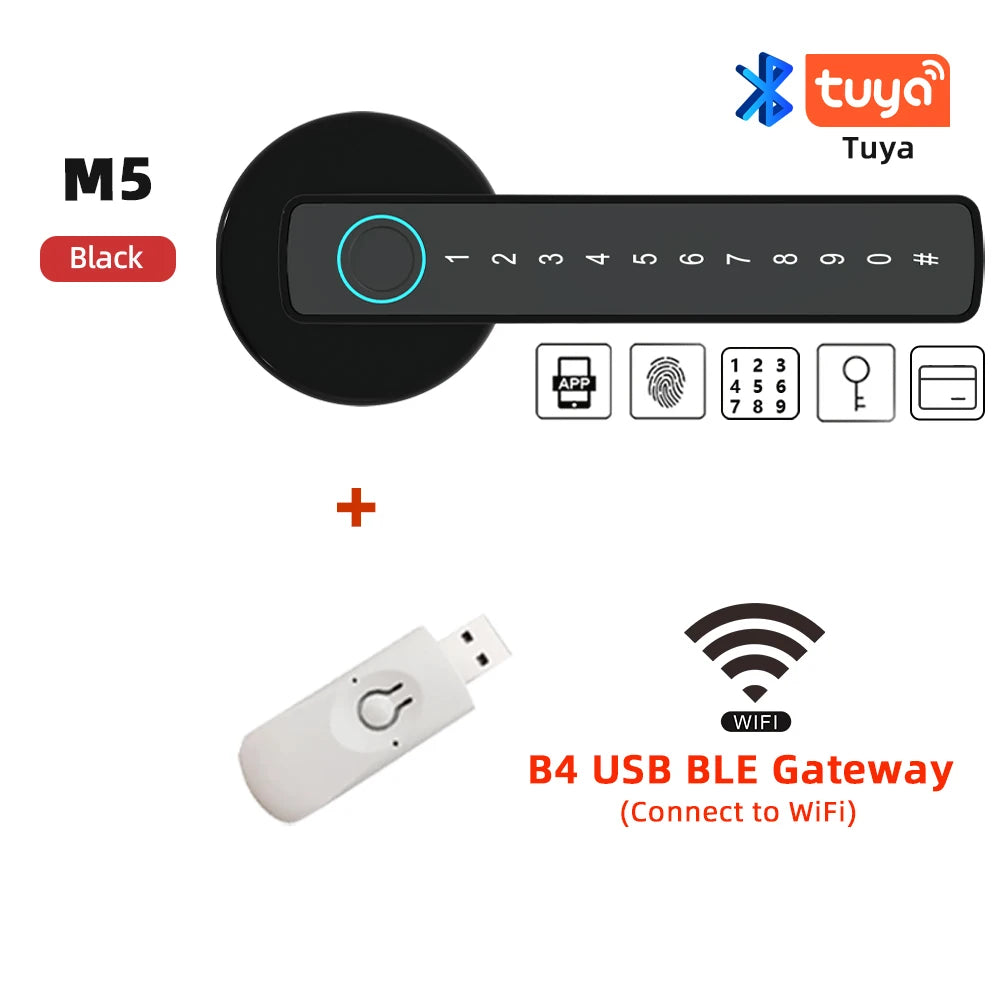 RAYKUBE M5 Smart Fingerprint Door Lock – Tuya APP Compatible