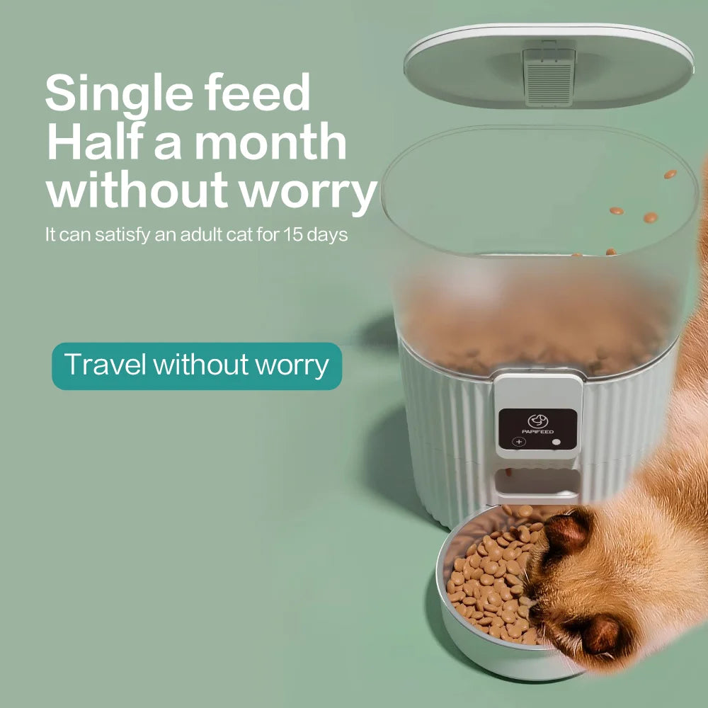PAPIFEED Smart WiFi Automatic Pet Feeder for Cats & Dogs