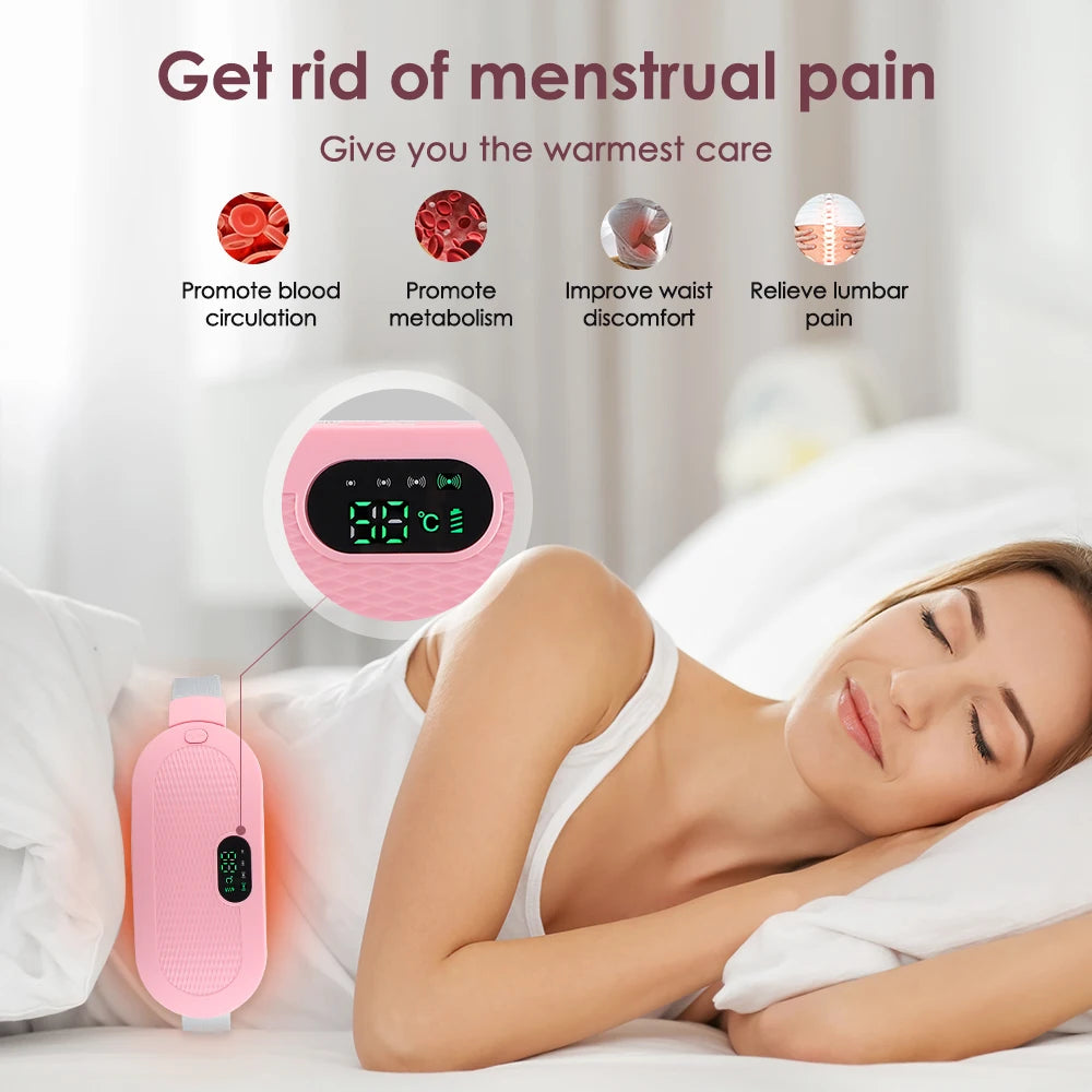 Electric Heating Pad & Vibrator for Menstrual Cramp Relief