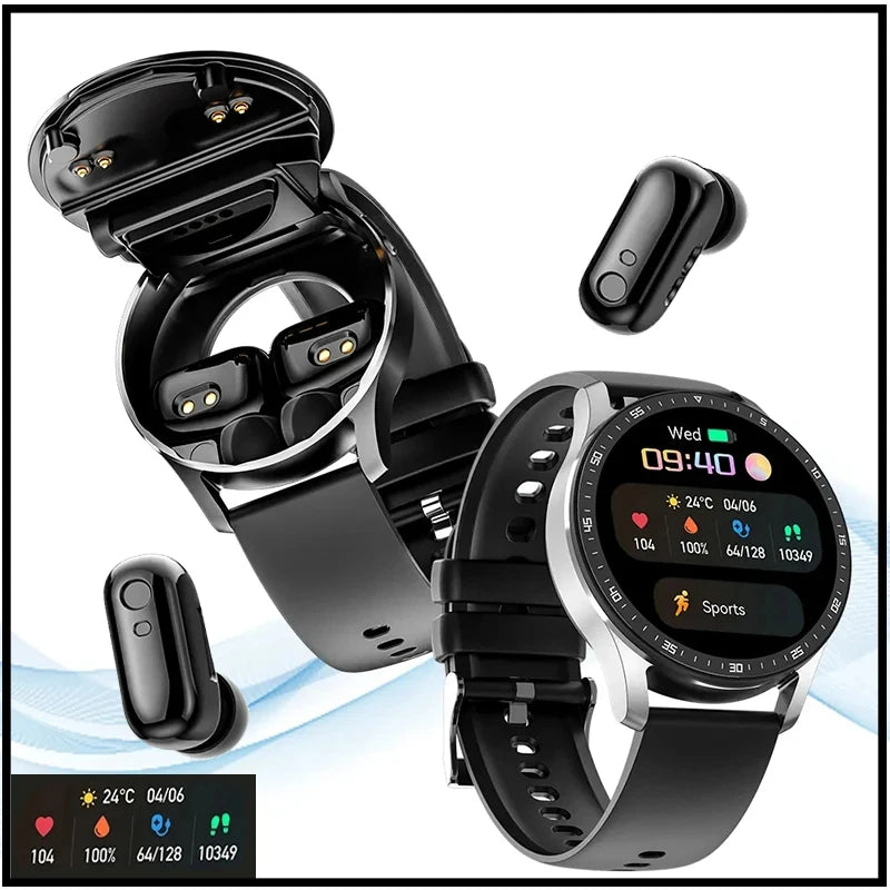 GEJIAN X10 Smartwatch with TWS Bluetooth Earbuds