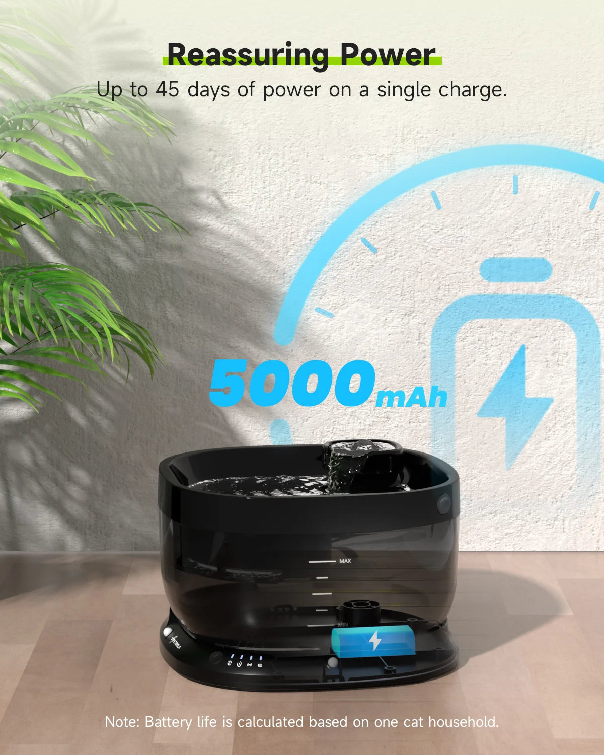 APETDOLA 7L Wireless Pet Water Fountain with Auto Sensor