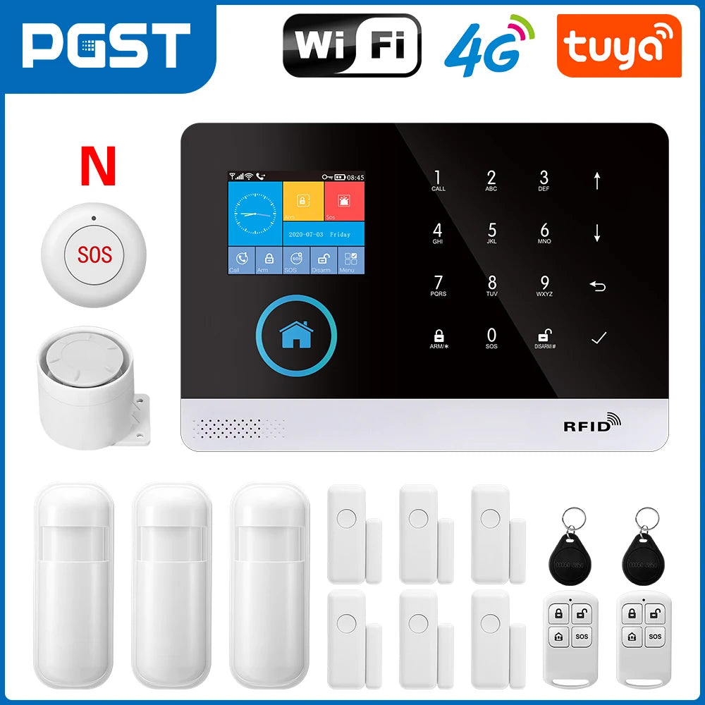 Wireless 4G WiFi Home Security System – No Monthly Fee