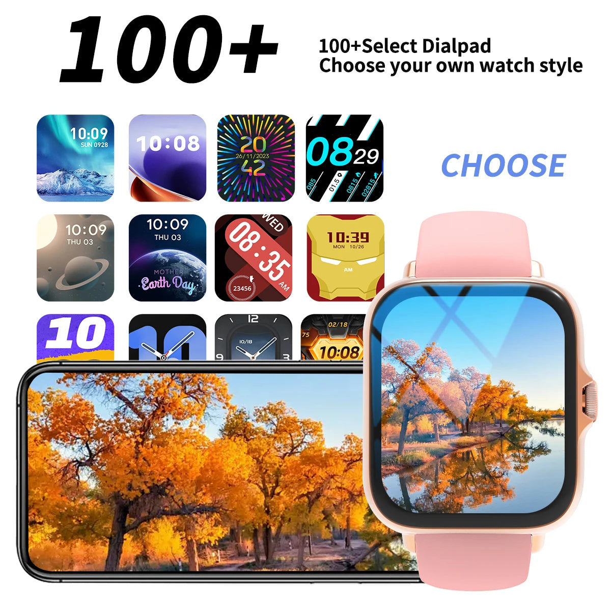 Full Touch Screen Smart Watch with Call & Music Control