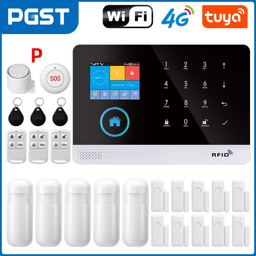 Wireless 4G WiFi Home Security System – No Monthly Fee