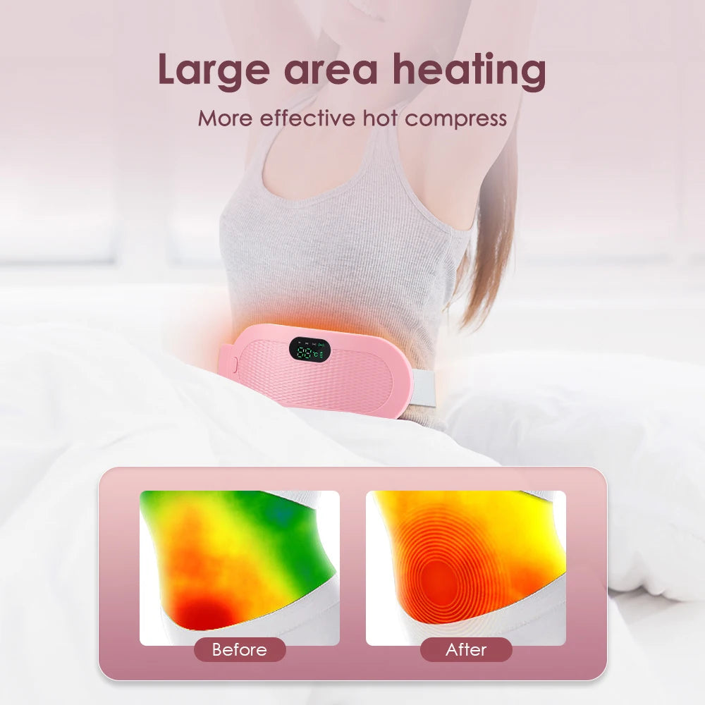 Electric Heating Pad & Vibrator for Menstrual Cramp Relief