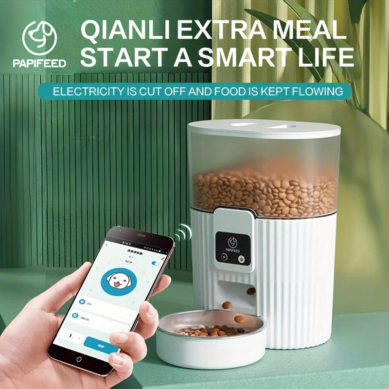 PAPIFEED Smart WiFi Automatic Pet Feeder for Cats & Dogs