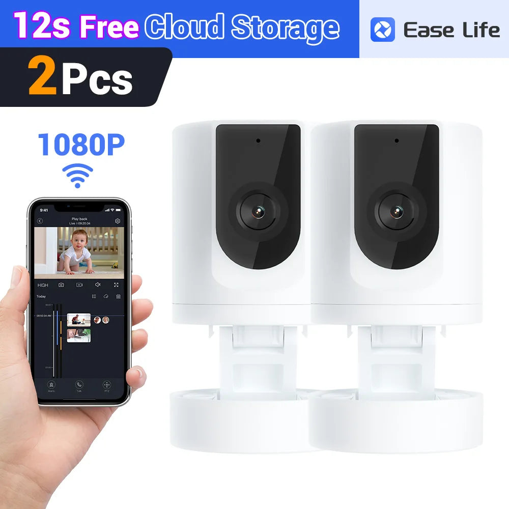 Foldable Indoor Pet Security Camera with Phone App