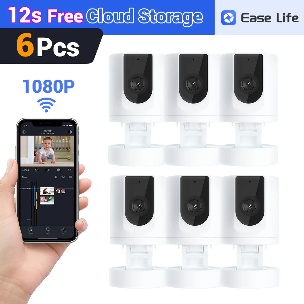 Foldable Indoor Pet Security Camera with Phone App