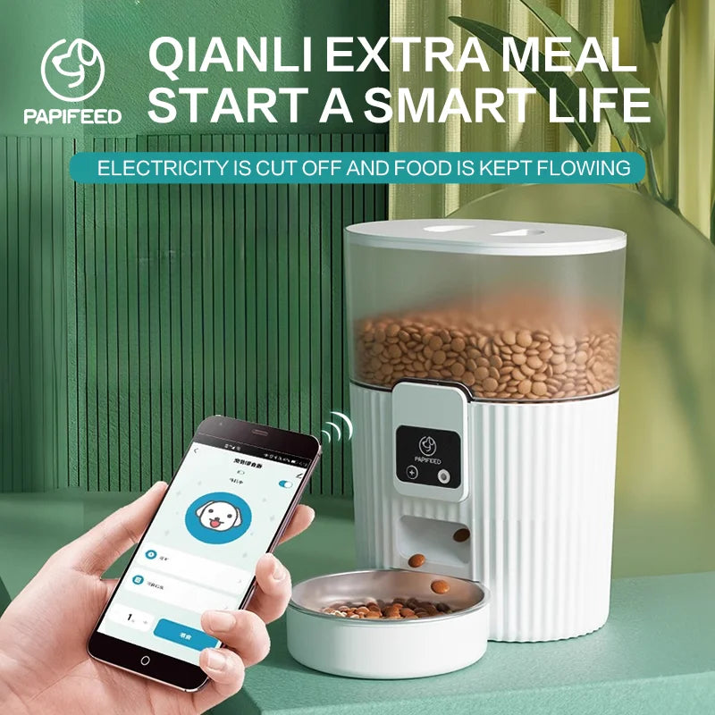 PAPIFEED Smart WiFi Automatic Pet Feeder for Cats & Dogs