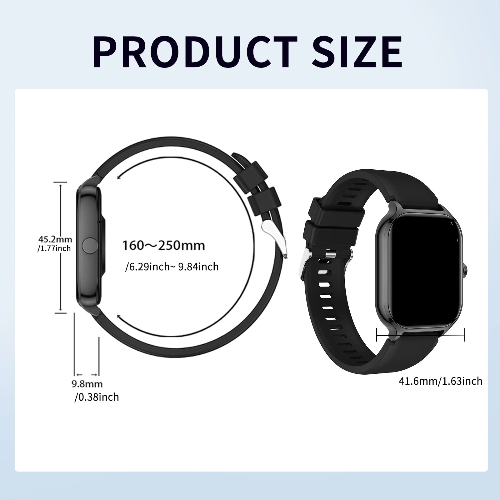 Smart Watch with Wireless Calling & Fitness Monitoring
