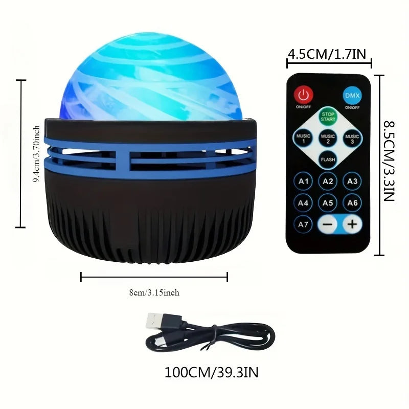 2-in-1 LED Galaxy Northern Light Projector