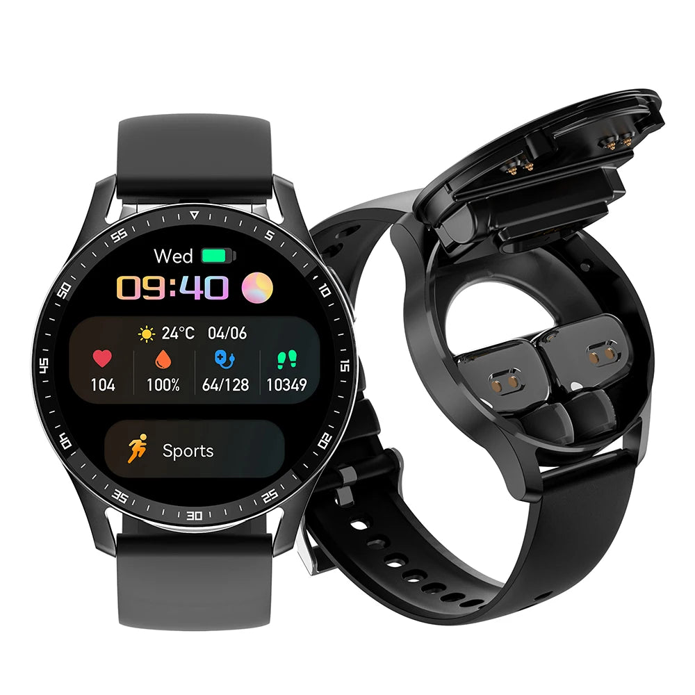 GEJIAN X10 Smartwatch with TWS Bluetooth Earbuds