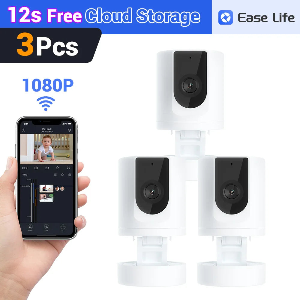 Foldable Indoor Pet Security Camera with Phone App