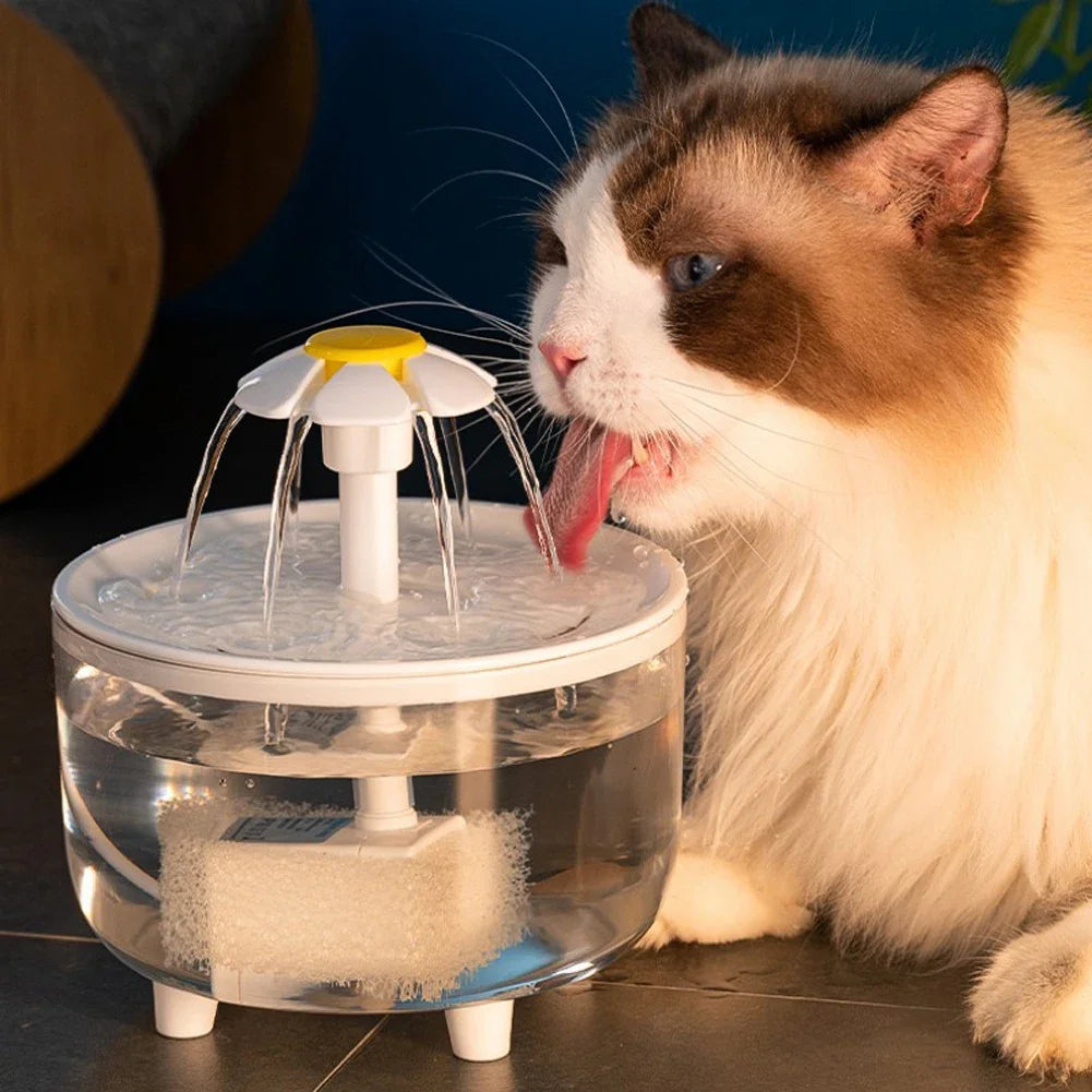 1200ml Electric Cat Water Fountain with USB Filter