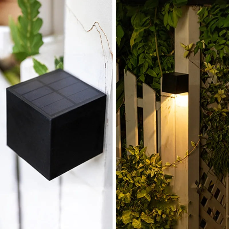 2-Pack Solar RGBW Landscape Wall Lights