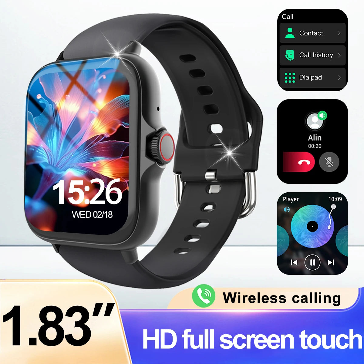 Smart Watch with Call Function & Multi-Sport Modes
