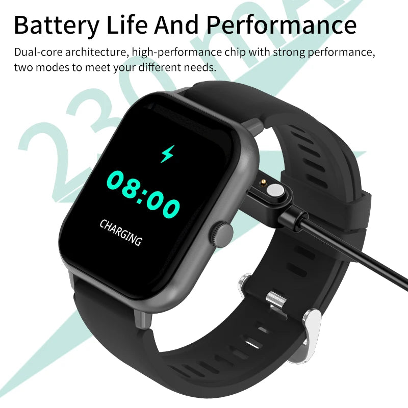 LIGE Waterproof Smart Watch with Bluetooth Call & Voice Assistant