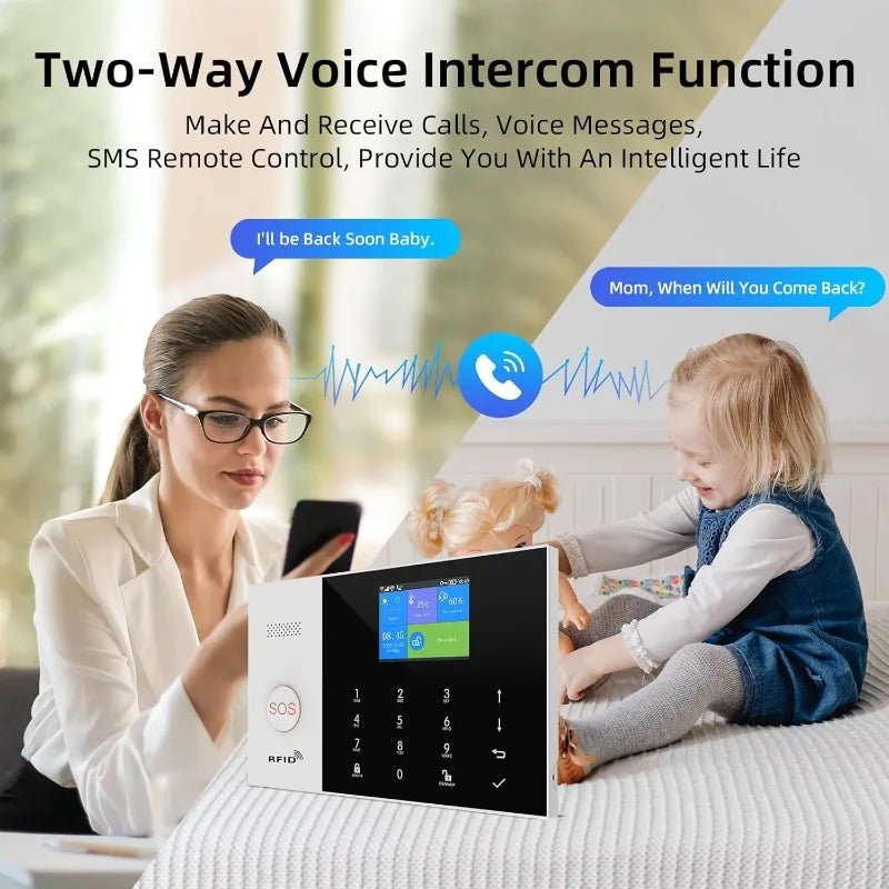 WiFi+GSM/4G Smart Home Alarm Security System Kit