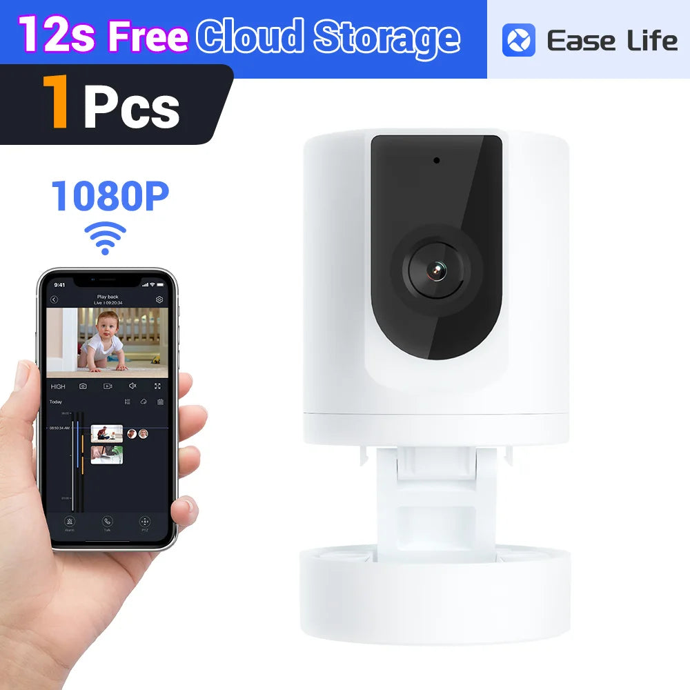 Foldable Indoor Pet Security Camera with Phone App