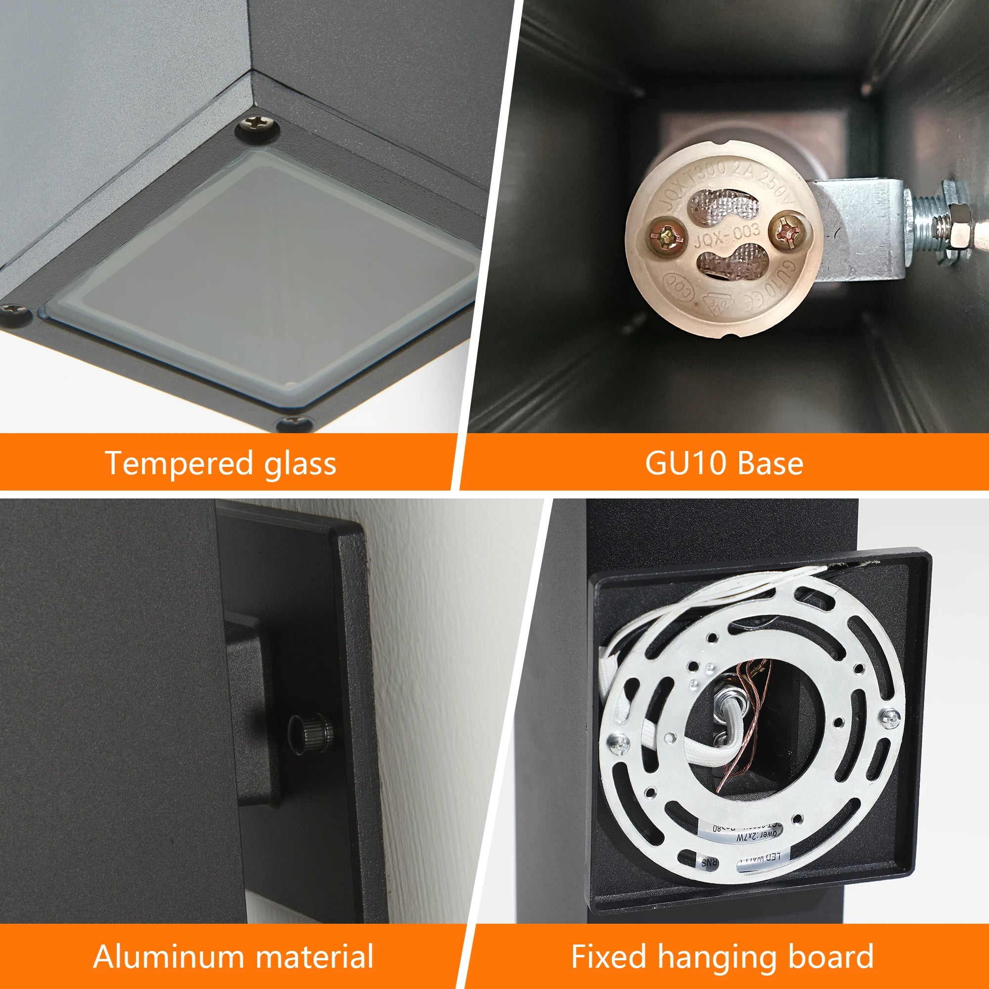 2-Pack Outdoor Up & Down Wall Sconce Lights