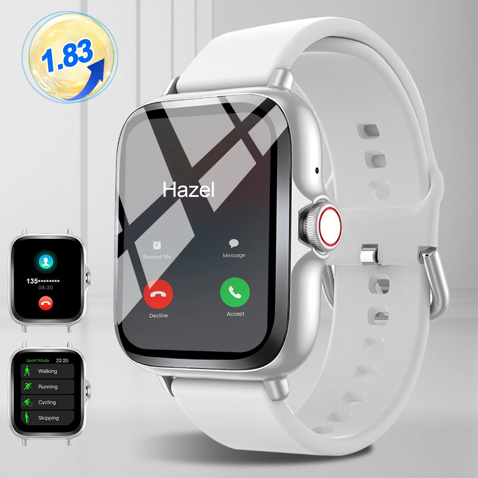 Full Touch Screen Smart Watch with Call & Music Control