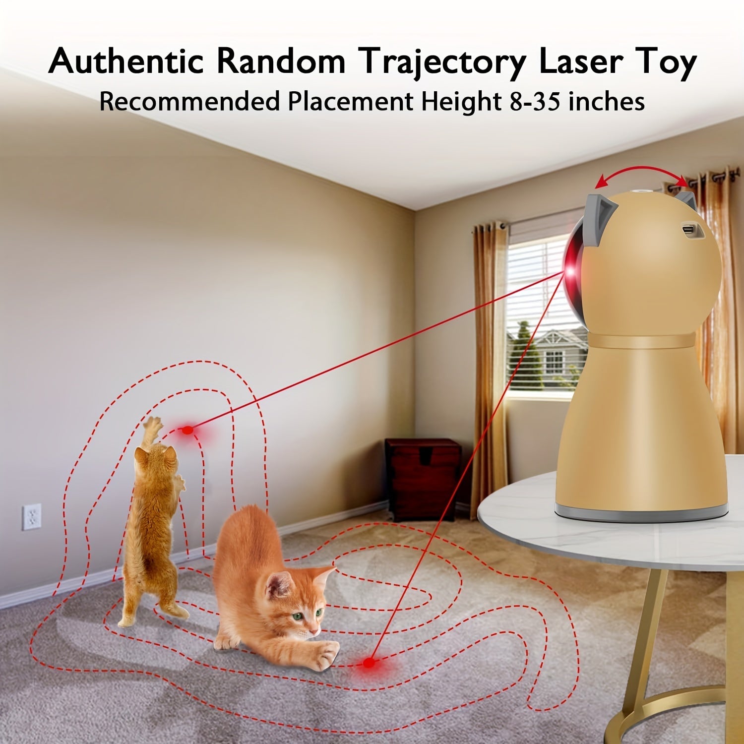 Valonii Automatic Interactive Cat Laser Toy – 2024 Upgrade