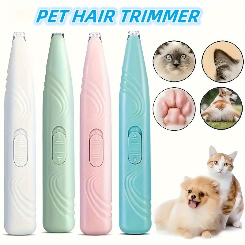 Cordless Pet Paw Trimmer – Low Noise Clippers for Dogs & Cats