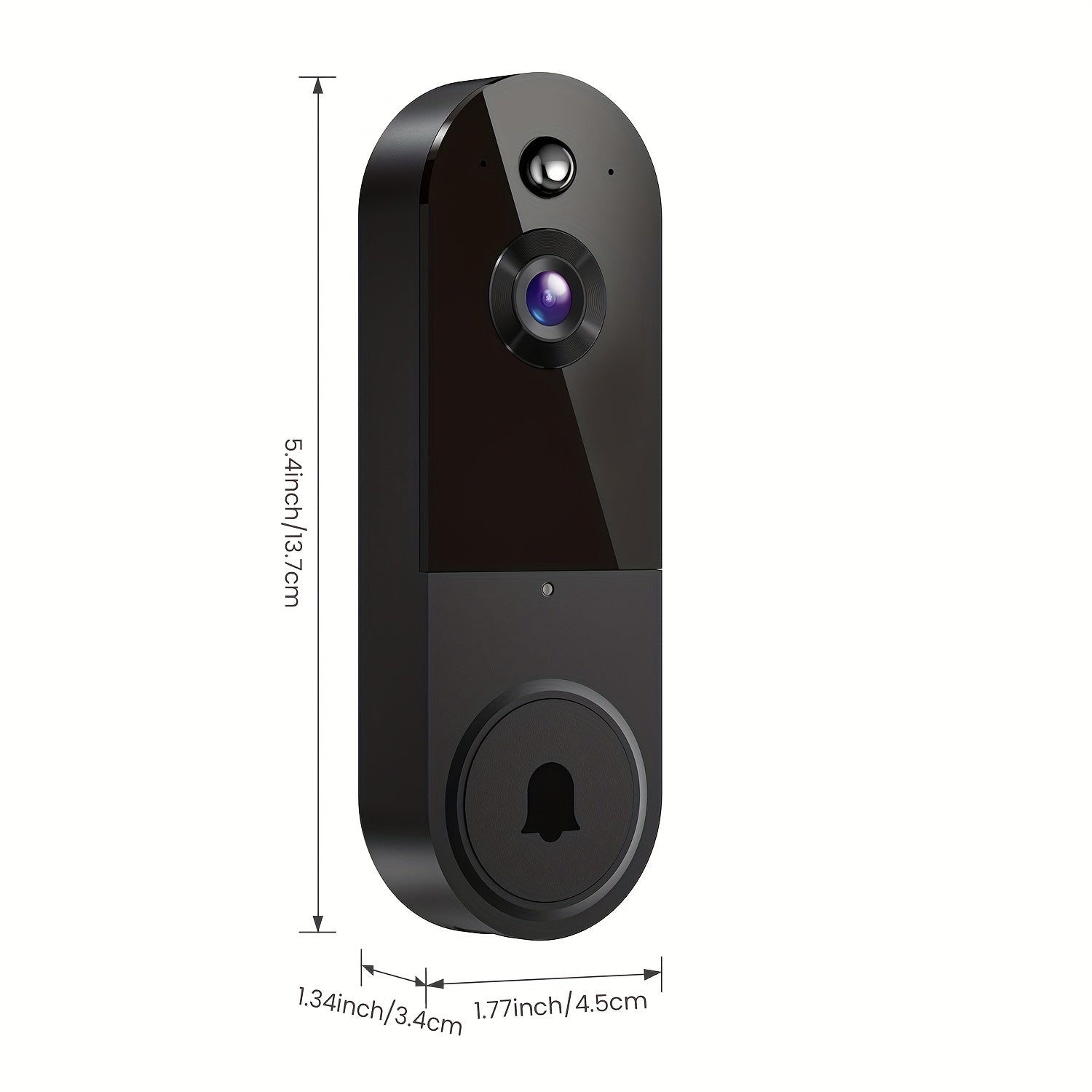 1080P HD Smart Video Doorbell with AI Detection & Night Vision
